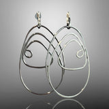 "More Than One Way to Wear!"...oxidized wire and mini hoop dangles