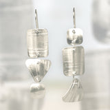 3 Tier Long and Lightweight Geometric shiny sterling silver dangles
