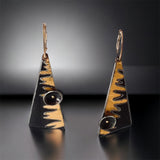 It's A Jungle Out There....steel and 24K gold dangles