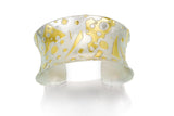 "Geometric and Contemporary"...Sterling/24K Cuff