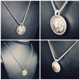 Minimalist and Reversible...24K on Silver necklace