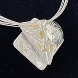 Bright and Shiny Day...24K gold/sterling silver pendant