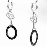 U-shaped lever back sterling silver ear wires