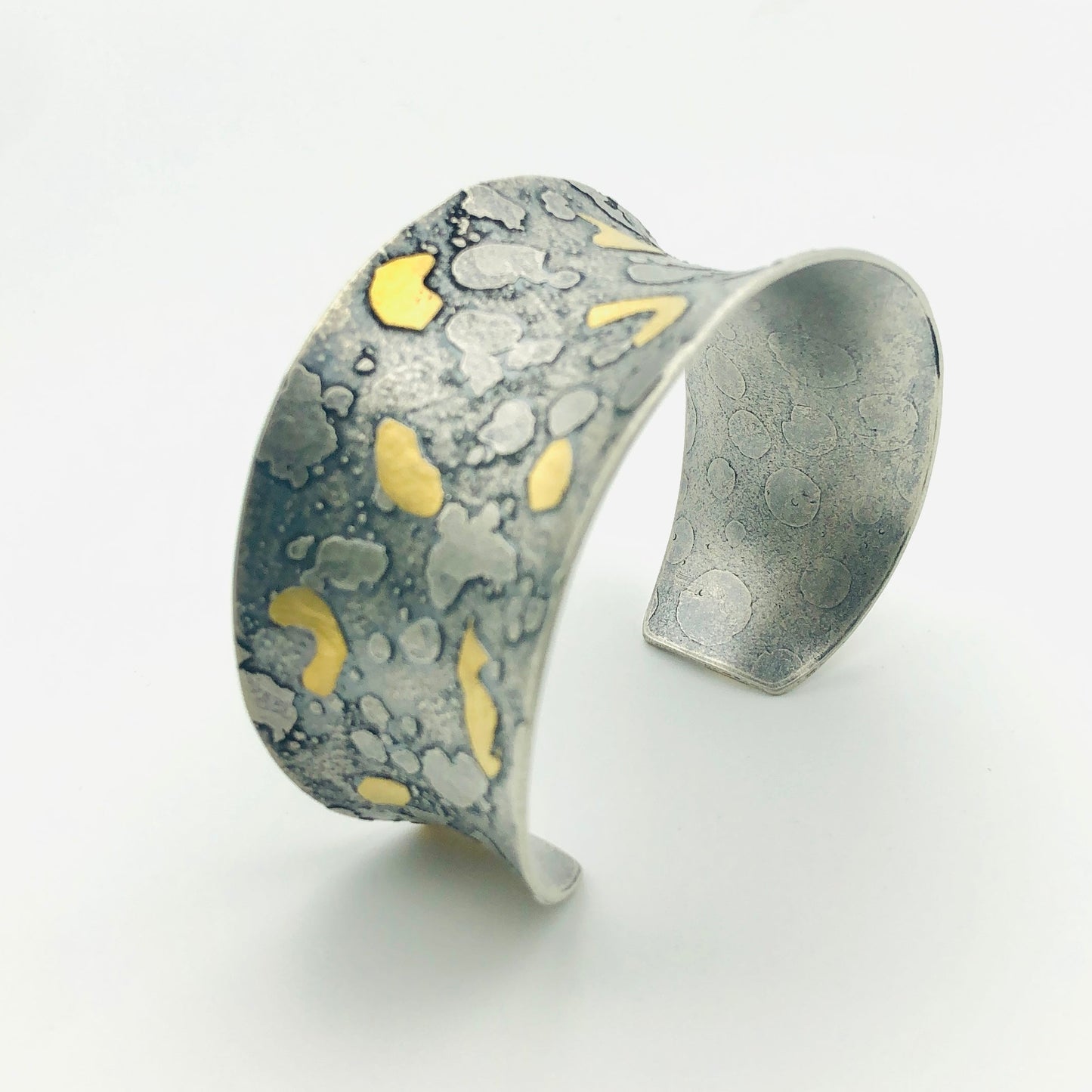 Lever Back Sterling Silver Earrings, 24K Gold accents!