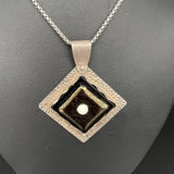 "Contemporary and Geometric"...Fused Glass Necklace