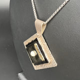 "Contemporary and Geometric"...Fused Glass Necklace