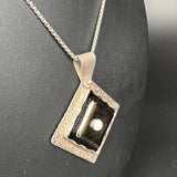 "Contemporary and Geometric"...Fused Glass Necklace