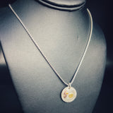 Minimalist and Reversible...24K on Silver necklace
