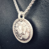 Minimalist and Reversible...24K on Silver necklace