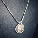 Minimalist and Reversible...24K on Silver necklace