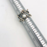 Pick Up Sticks...Silver and Pearl ring size 7