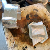 Unique 3 Dimensional 24K Gold/Sterling Silver Pendant