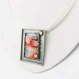 "All Roads Lead Home"...Cloisonné Necklace