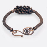 All Twisted Up...copper bangle with clasp