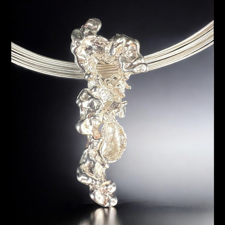 Sterling Silver Coral Necklace