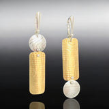 Contemporary Gold & Silver Linear Dangles