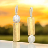 Contemporary Gold & Silver Linear Dangles