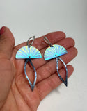 One of a Kind Titanium Earrings – Kinetic Art to Wear by Diana Hirschhorn