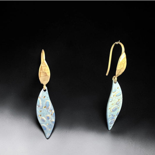 Morning Tide – Minimalist Titanium Dangle Earrings