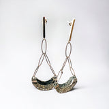 "Hammered and Happy 2"...Sterling Silver Dangle Earrings