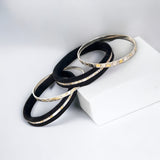 Sterling Silver and 24K Gold Bangle Bracelets