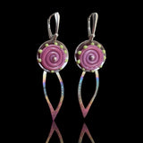 Art to Wear Flower Shape Earrings Sterling, Titanium, Stainless Steel
