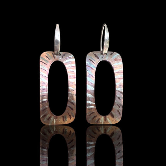 Contemporary Titanium Statement Earrings Lightweight Modern Art to Wear