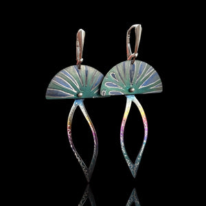 One of a Kind Titanium Earrings – Diana Hirschhorn Sculptural Design