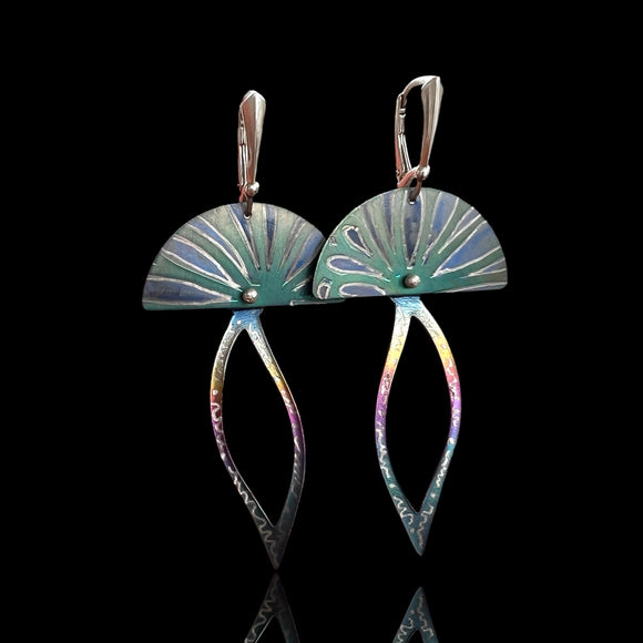 One of a Kind Titanium Earrings – Diana Hirschhorn Sculptural Design