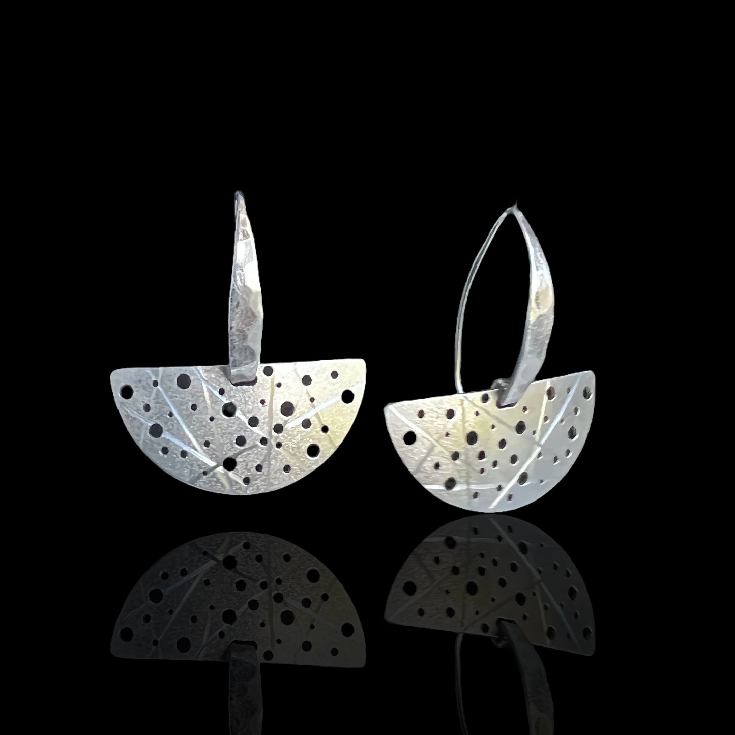 One-of-a-Kind Handmade Stainless Half-Moon Earrings – Diana Hirschhorn Jewelry