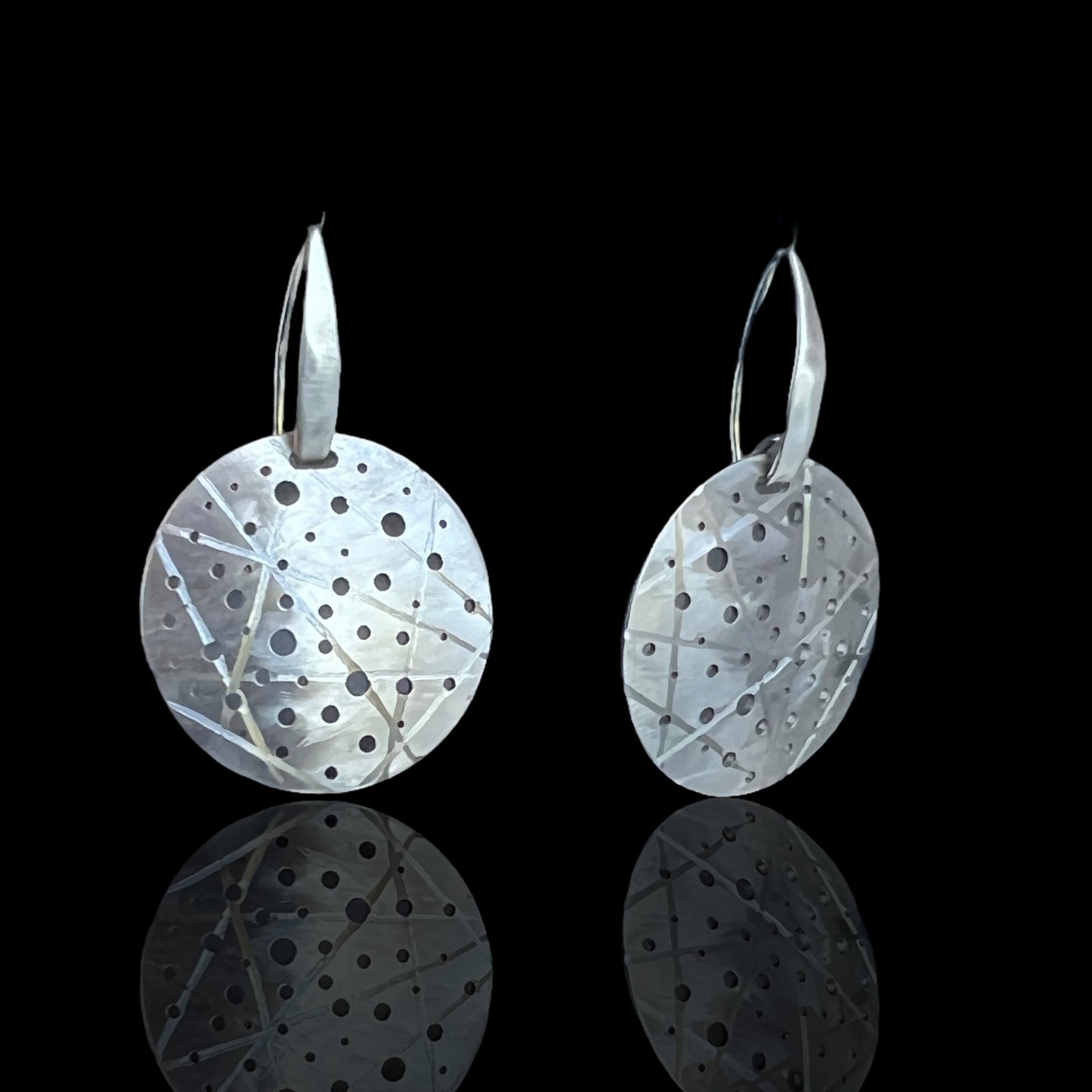 Contemporary Stainless Steel Circle Earrings – DianaHDesigns Original