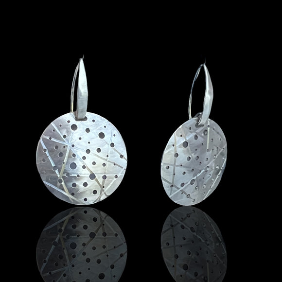 Contemporary Stainless Steel Circle Earrings – DianaHDesigns Original