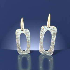 Titanium Statement Dangles – Modern Sculptural Art Jewelry