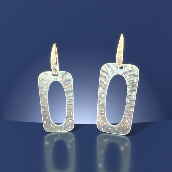 Titanium Statement Dangles – Modern Sculptural Art Jewelry