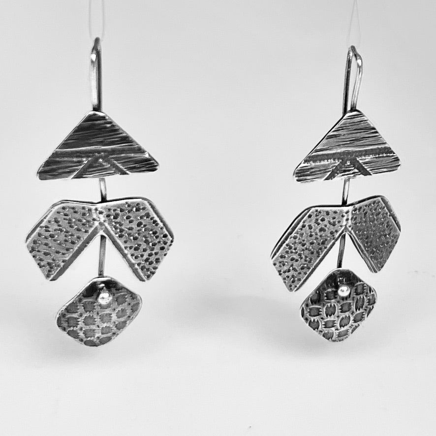 Contemporary and fun silver dangles 2