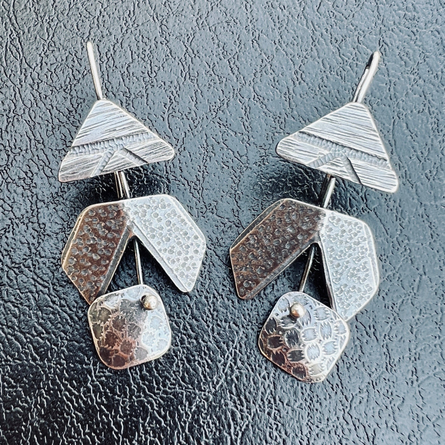Contemporary and fun silver dangles 2