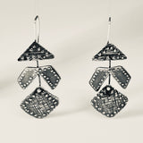 Contemporary and fun silver dangles