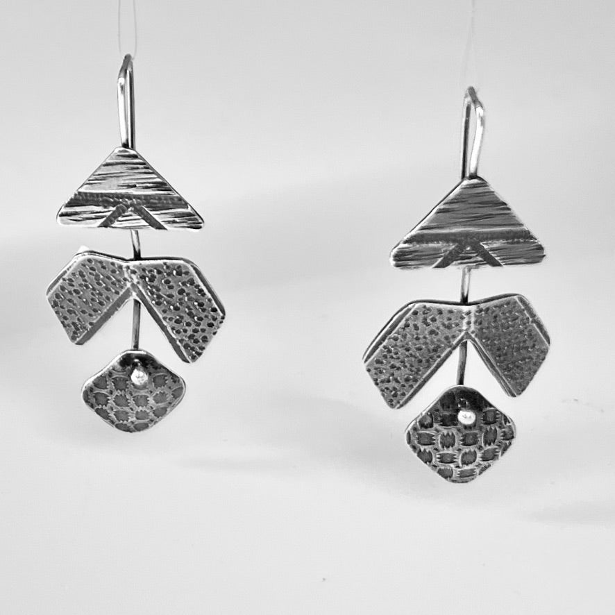 Contemporary and fun silver dangles 2