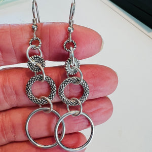 Custom Order Circle Design Dangle Earrings