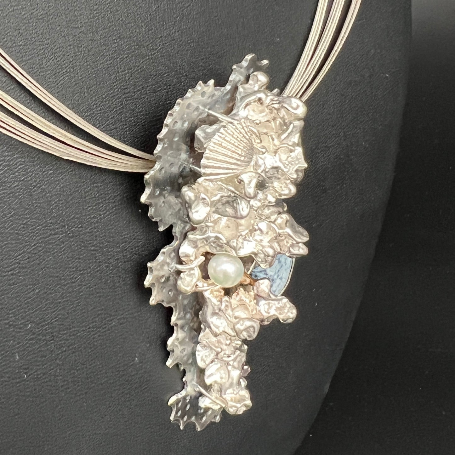 "Coral Reef"...Vitreous Enamel Necklace