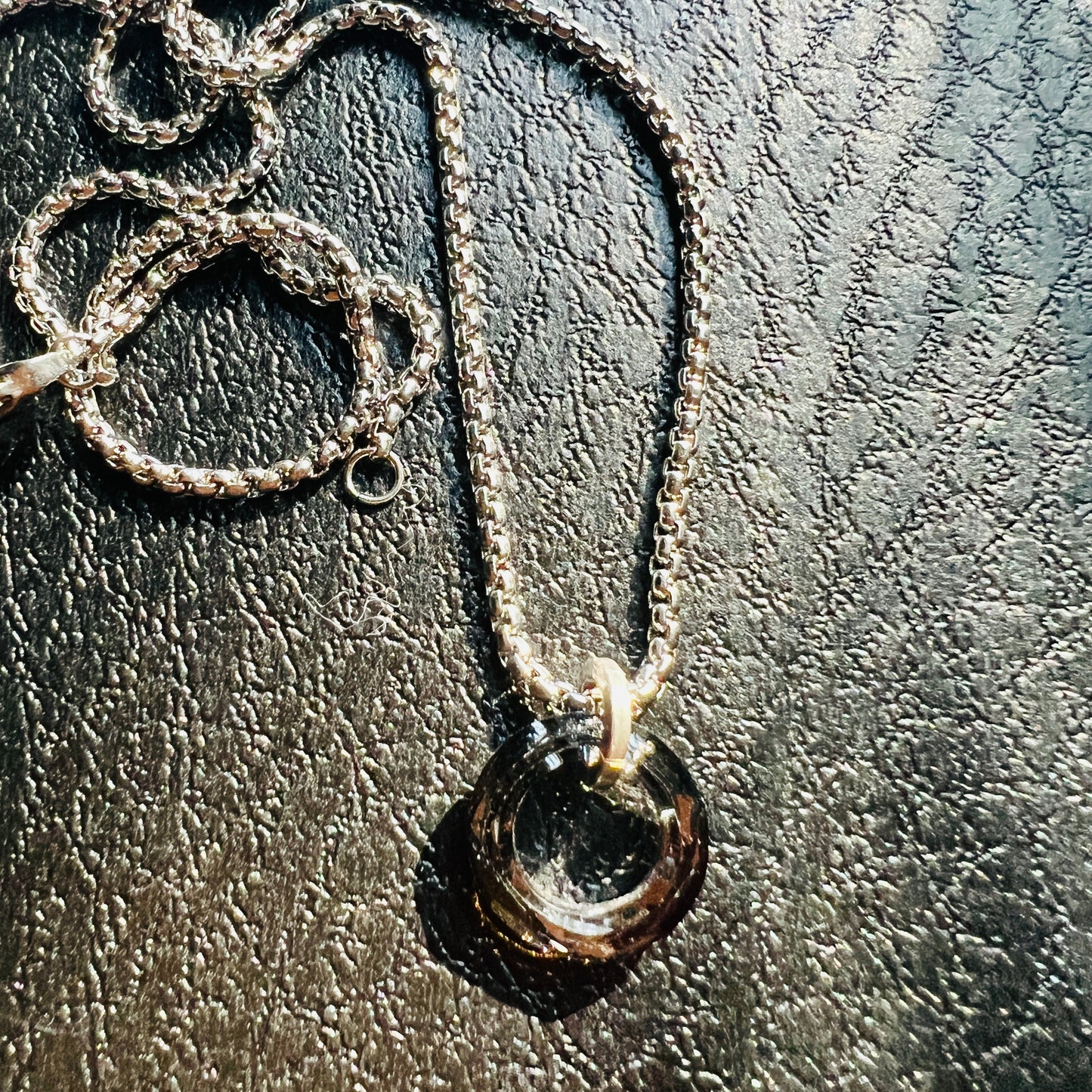 Minimalist Open Circle Charm Necklace