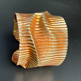 Lush Golden Corduroy 3...wide unisex copper cuff