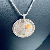 Reversible and Fun...24K on Silver necklace