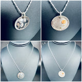 Reversible and Fun...24K on Silver necklace