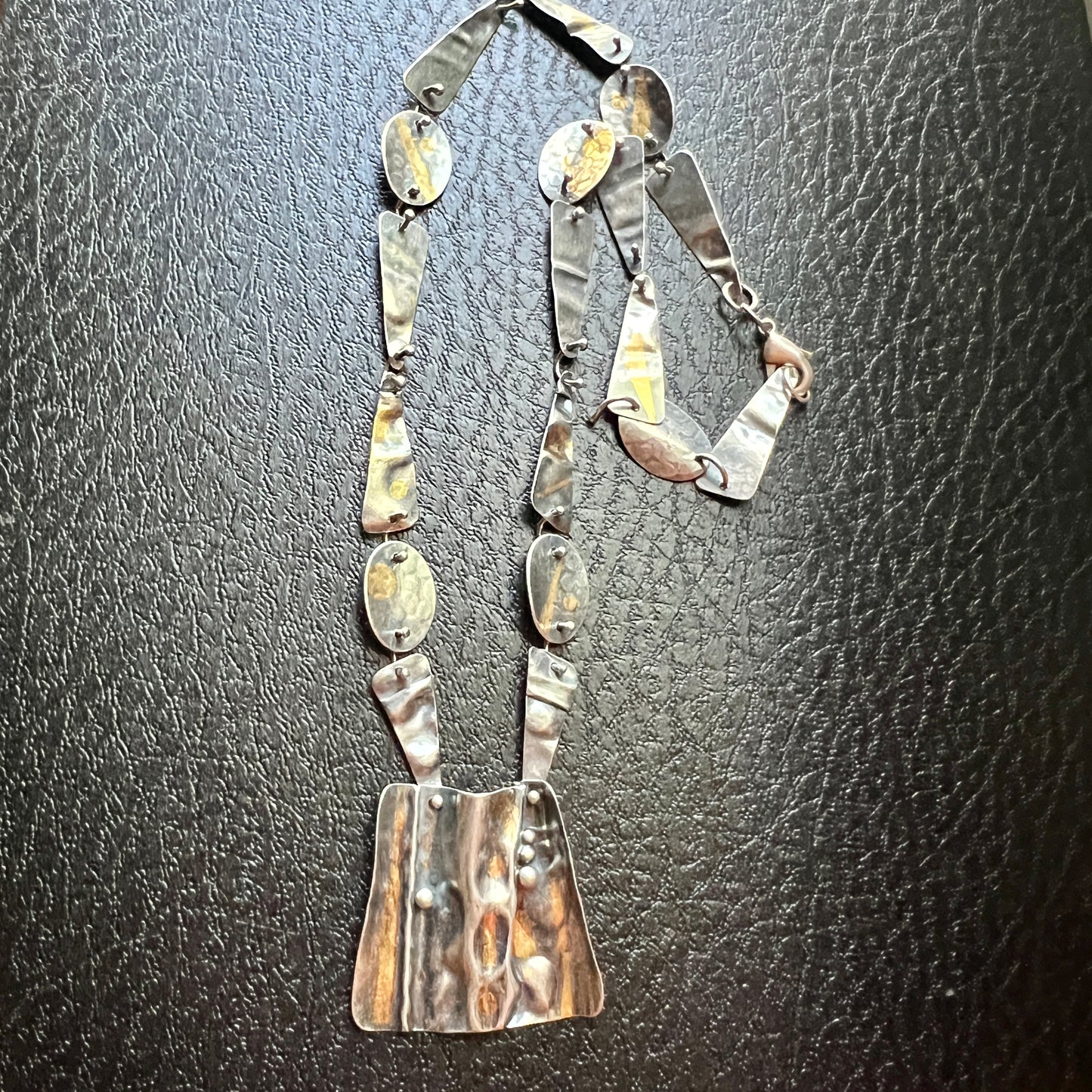 Fold Formed Necklace....24k gold on sterling