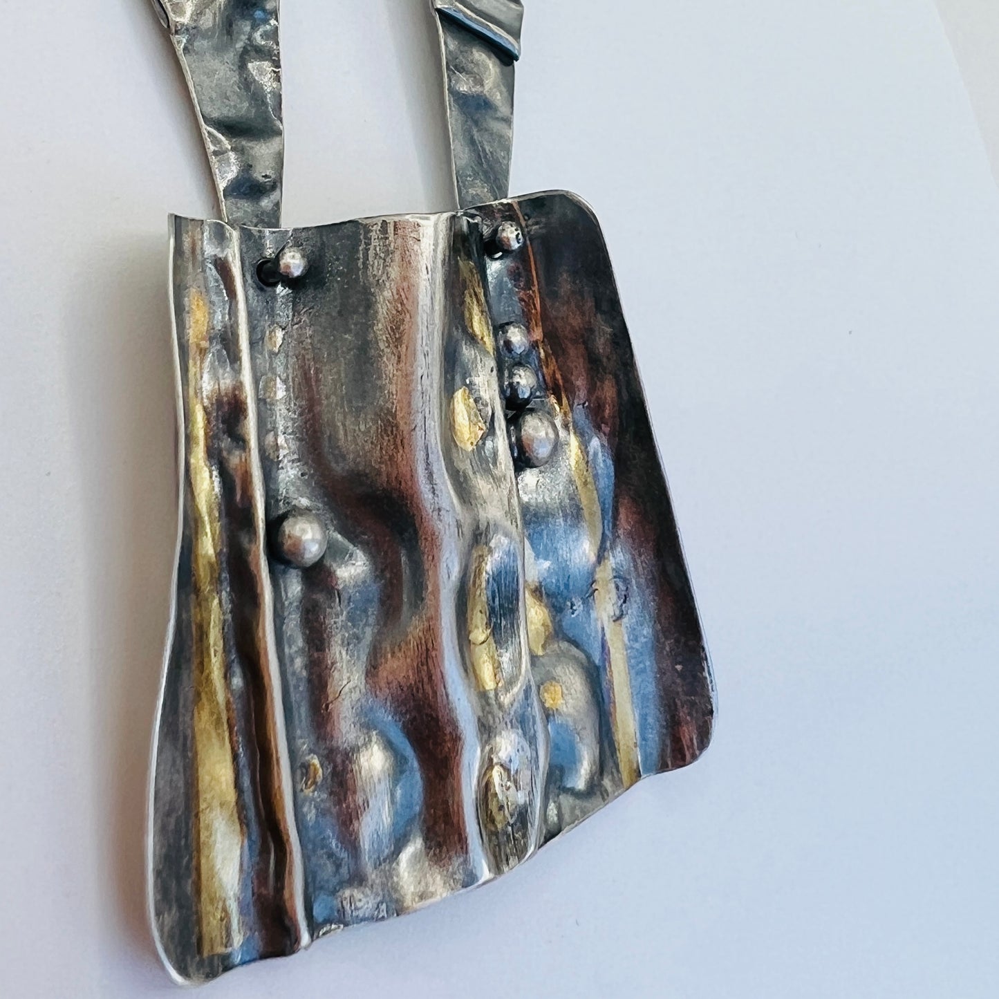 Fold Formed Necklace....24k gold on sterling