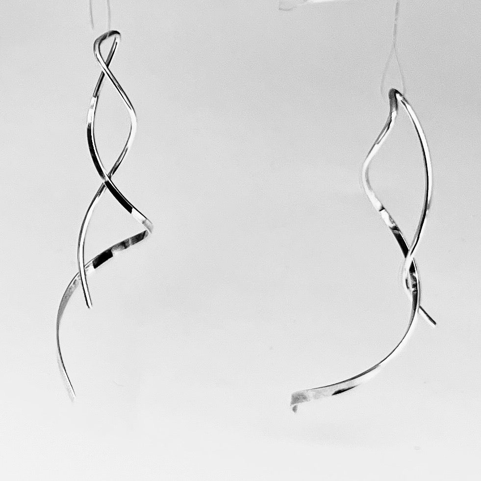 Whisper of Wire...Sterling Silver Dangle Earrings