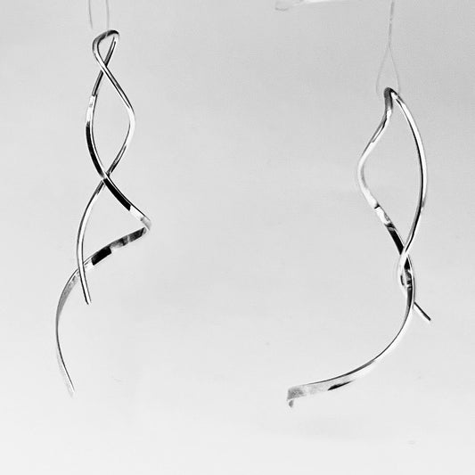 Whisper of Wire...Sterling Silver Dangle Earrings