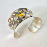 "Lots Polka Dots"....Sterling Silver/24K Cuff