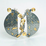 24k Gold on Sterling Silver Post Earrings.  Lots of texture and dimension, they are one-of-a-kind and truly gorgeous!